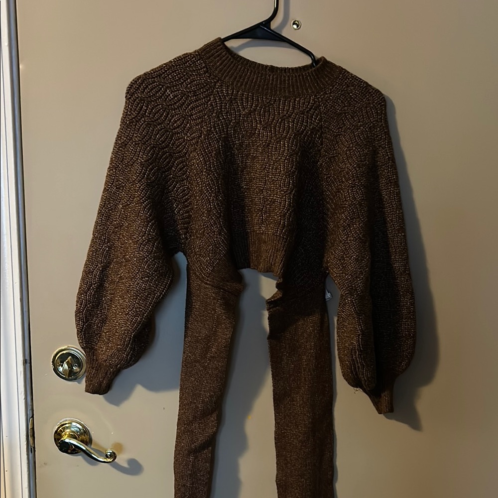 Brown Knit Sweater